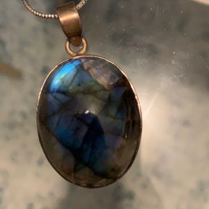 Sterling silver 925 Labradorite necklace